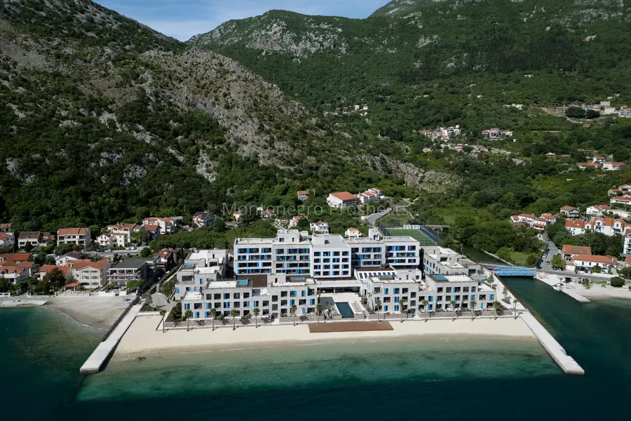 Aerial movenpick hotel residences teuta kotor bay